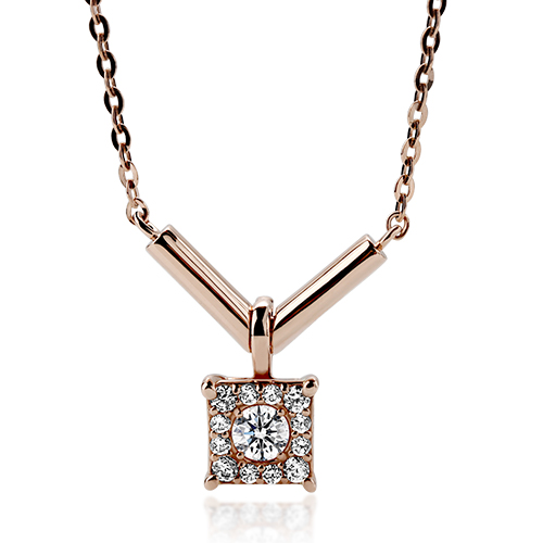 ◁당일출고▷[1부_마델린N]1부 다이아몬드 프로포즈 목걸이,  14K 핑크골드