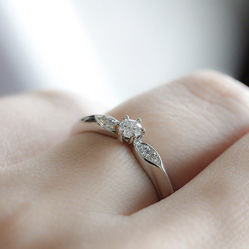[1부_로즈R]자체제작 장미꽃 1부 다이아몬드 프로포즈반지 여자친구 반지
